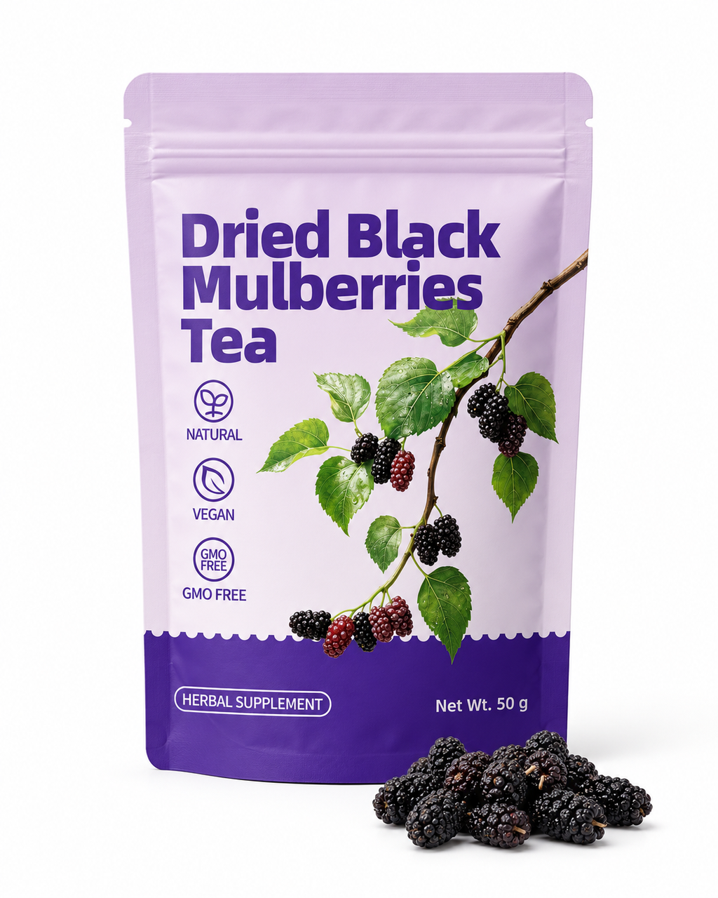 Dried Black Mulberries